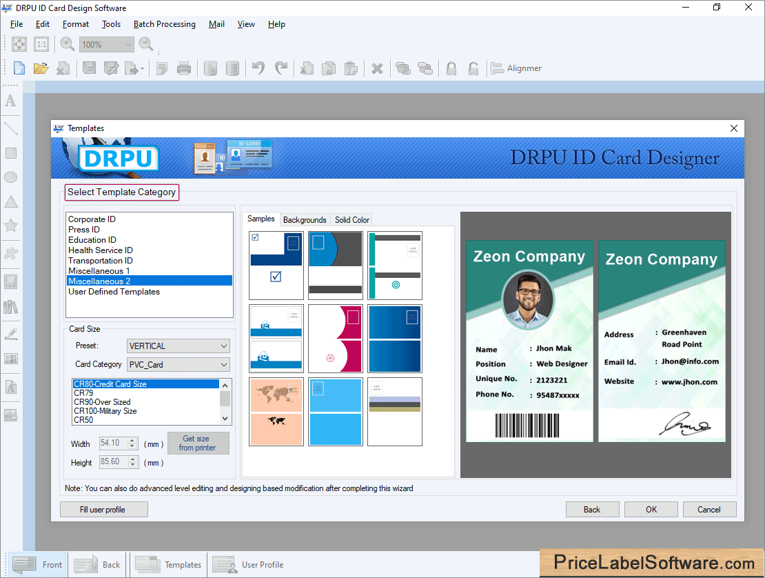 company id card maker software free download 94fbr